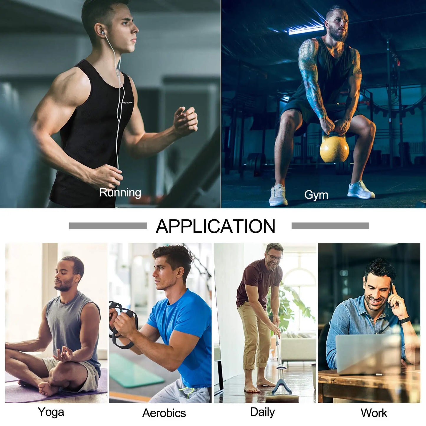 Men Sweat Workout Tank Top Shaper