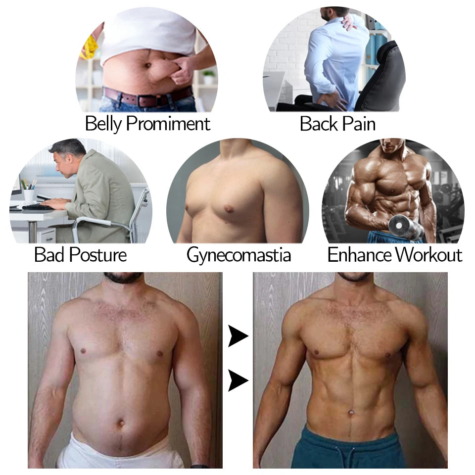 Men Waist Trainer Vest Corset Shaper