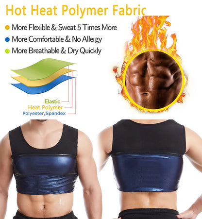 Men Sweat Workout Tank Top Shaper