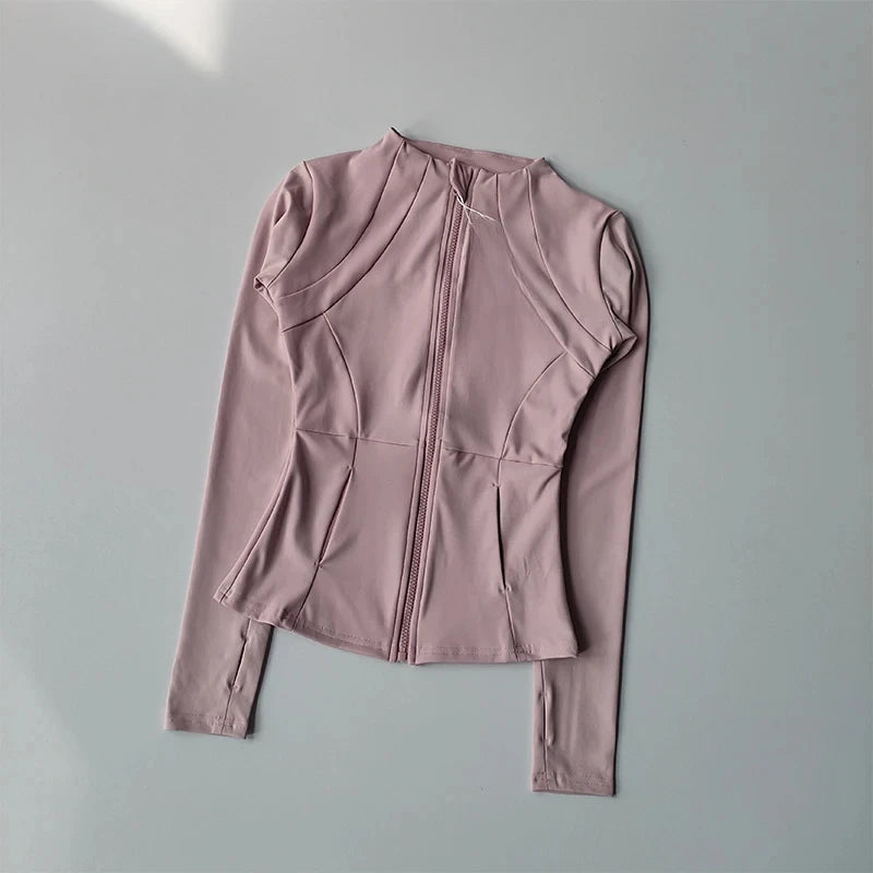 Women Sports Jacket Zip Fitness