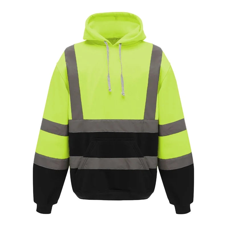 Men s Winter Reflective Hoodie Sweatshirts