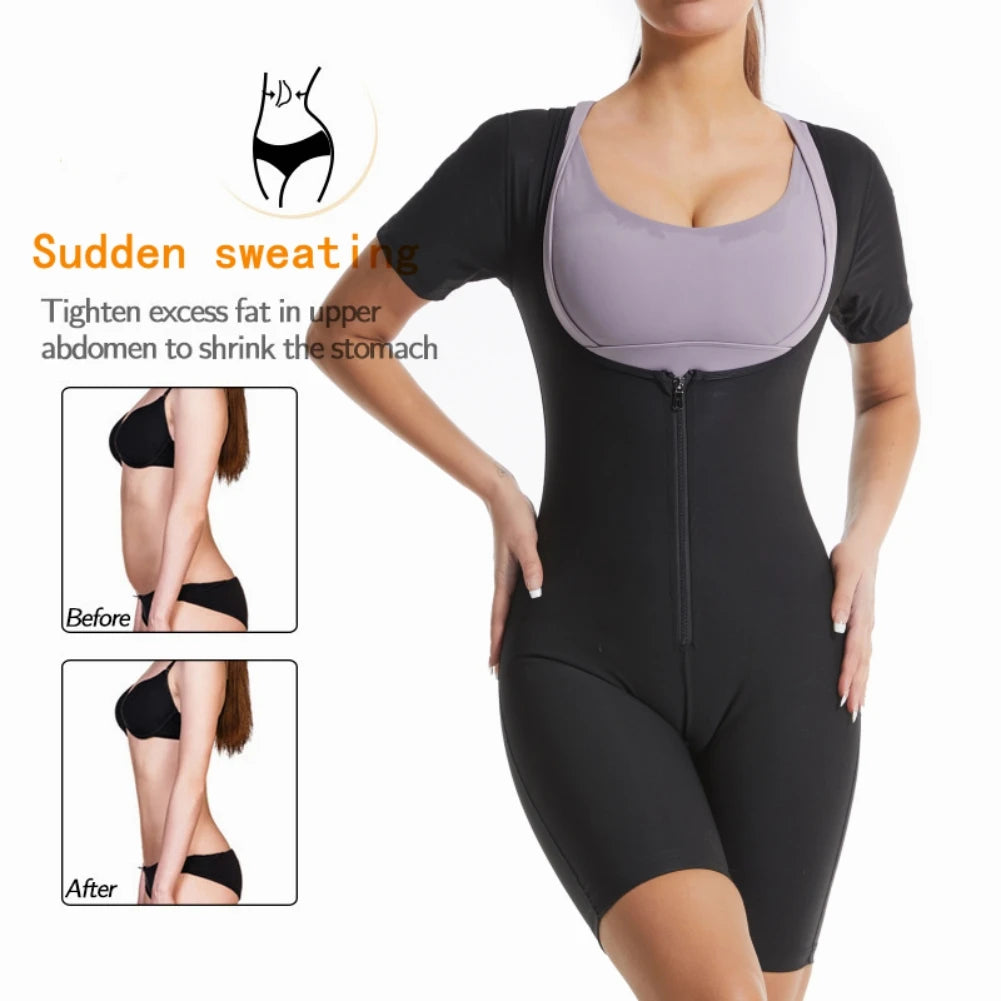 3-in-1 Zipper Body Shaping Sauna Suit