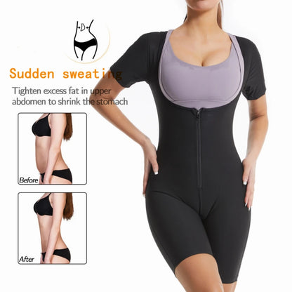 3-in-1 Zipper Body Shaping Sauna Suit