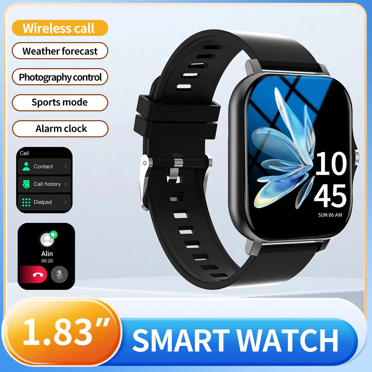 Outdoor sports smartwatch, wireless calling