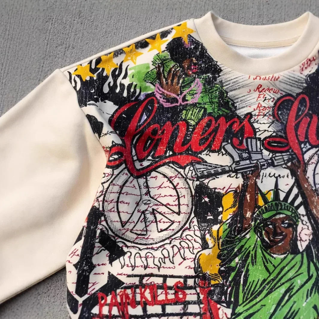 Streetwear T Shirt Large Graphic Print Design