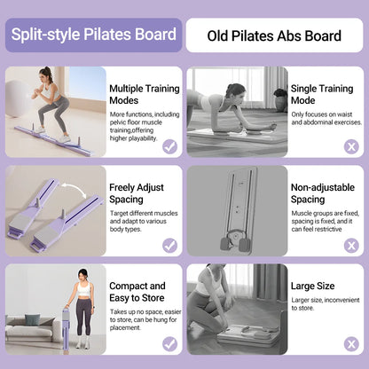 2-in-1 Abs & Ski Board - Portable Trainer