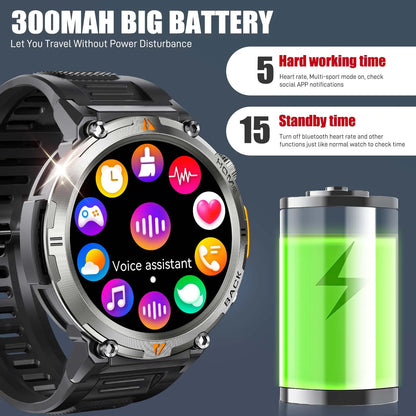New KE3 Bluetooth Smart Watch Men Full