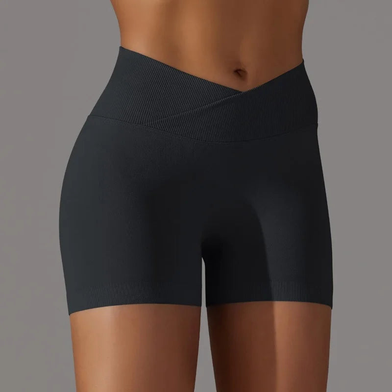 3 Pieces Women Solid Peach Hip Shorts