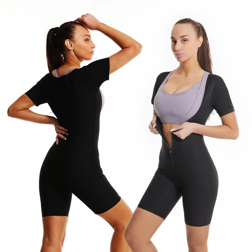 3-in-1 Zipper Body Shaping Sauna Suit