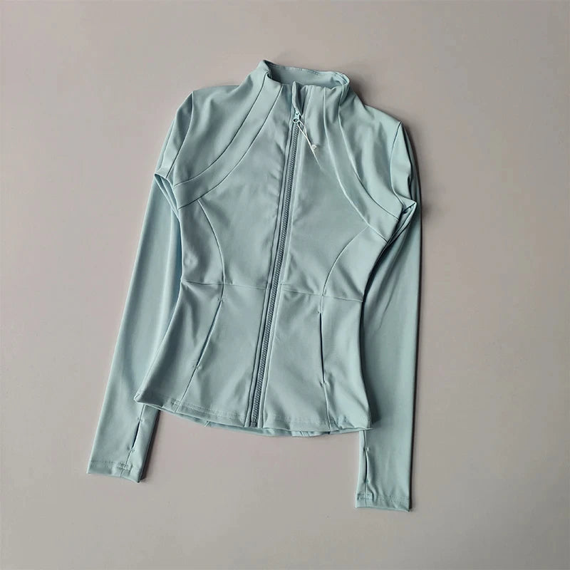 Women Sports Jacket Zip Fitness
