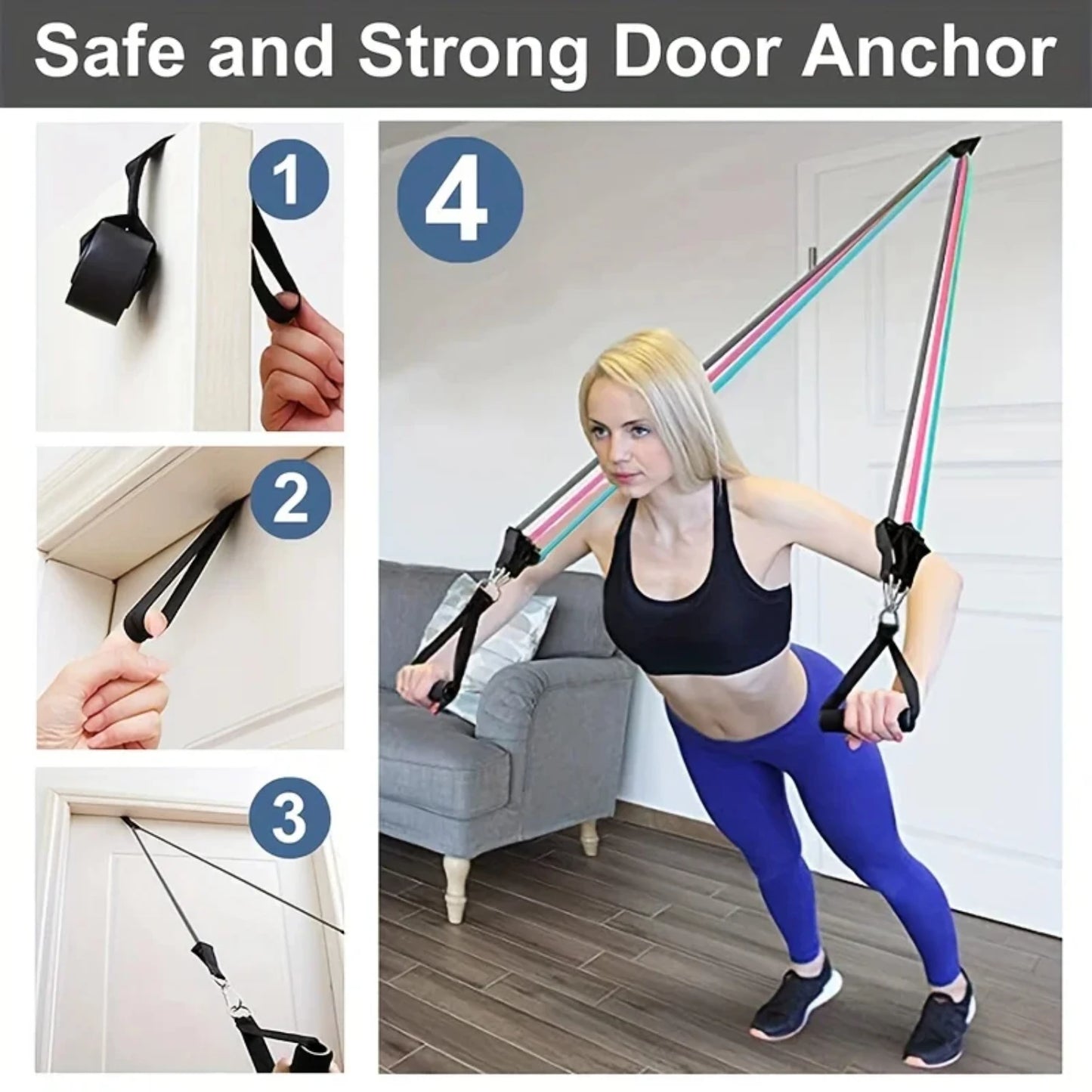 16Pcs Resistance Bands Set  Women