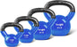 Blue Kettlebell Set, Vinyl Coated Weights