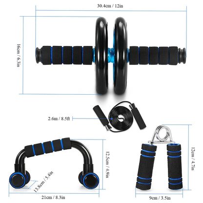 New 5 In 1 Abdominal Fitness Wheel Indoor Sports