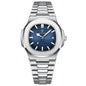 Luxury Classic Man Watches Luminous Date Stainless Steel Square Quartz Male Clock Waterproof Watch for Men Reloj +Box