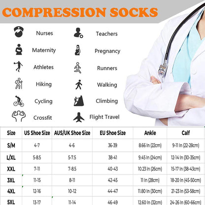 3 Pairs Compression Socks