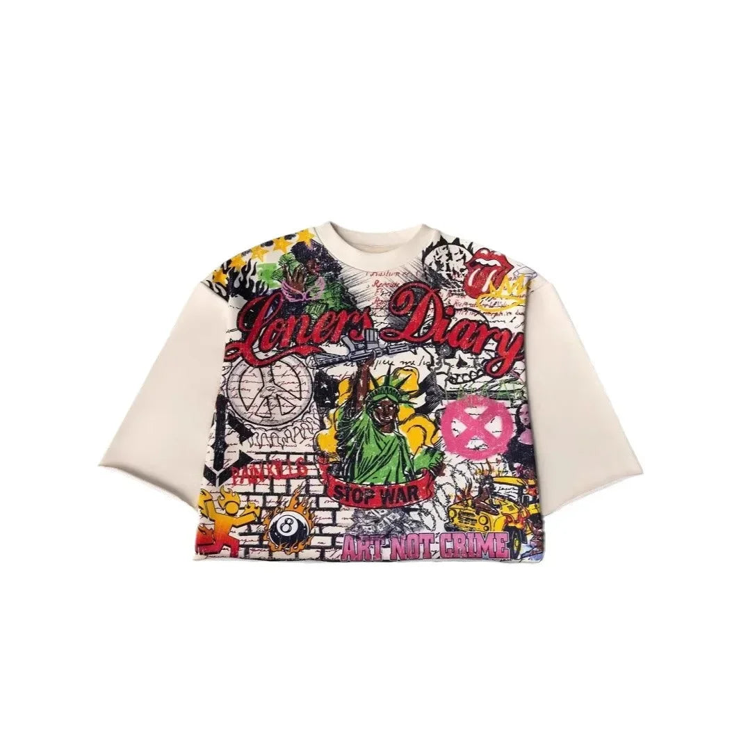 Streetwear T Shirt Large Graphic Print Design