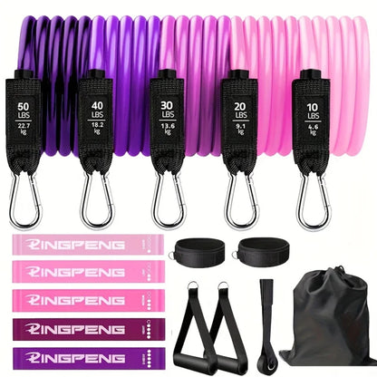 16Pcs Resistance Bands Set  Women
