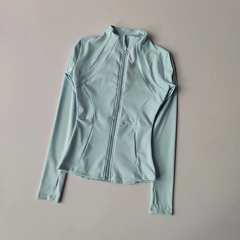 Women Sports Jacket Zip Fitness