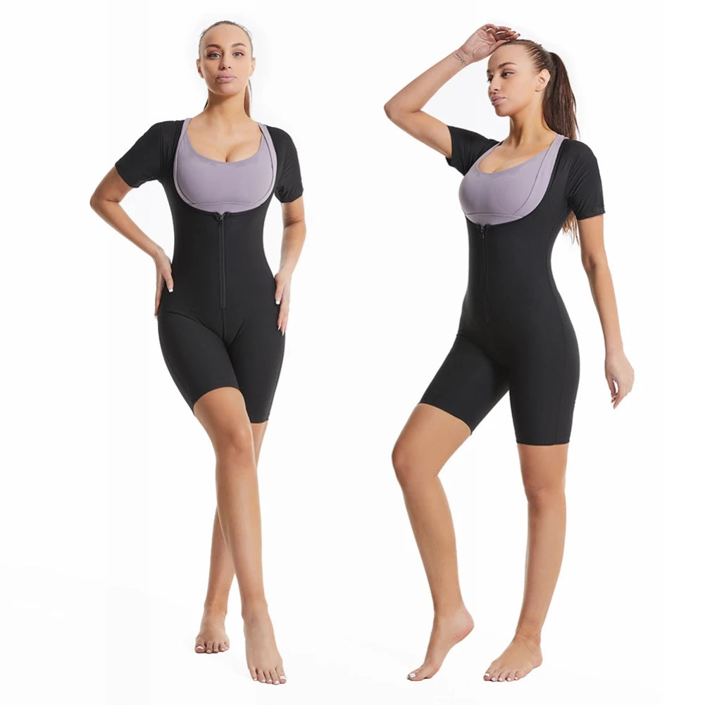 3-in-1 Zipper Body Shaping Sauna Suit