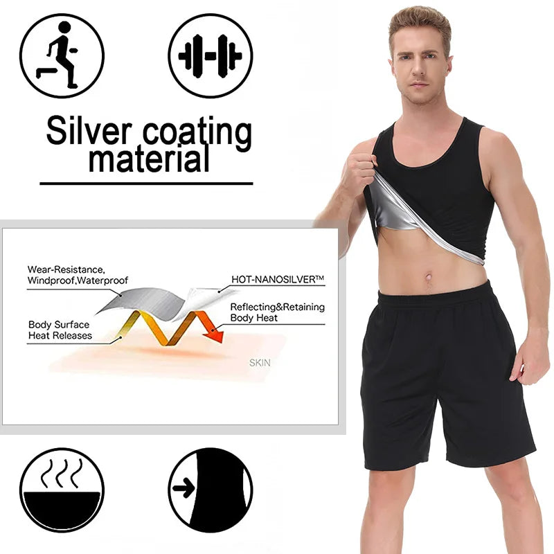 Pop Closets Sauna Shirt for Men