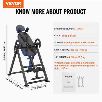 VEVOR Inversion Table Heavy Duty