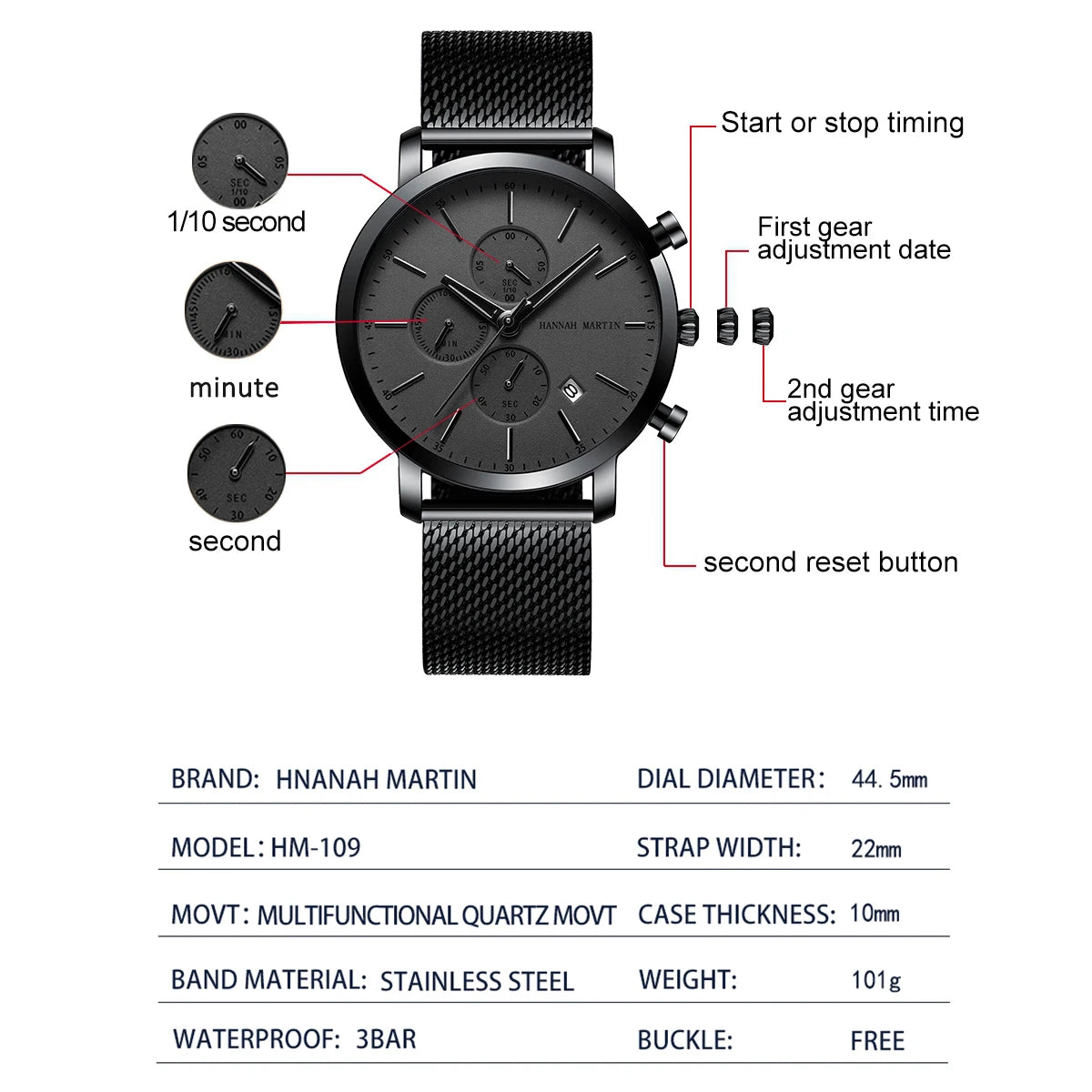 Top Men Watch Brand Business Style