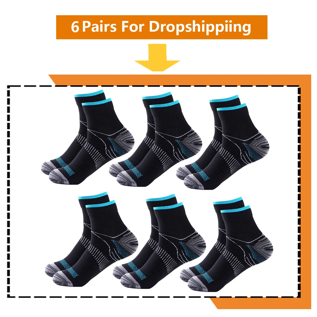 3 Pairs Compression Socks