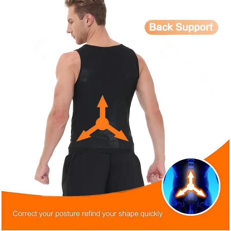 Pop Closets Sauna Shirt for Men