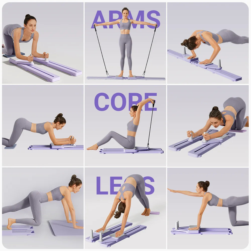 2-in-1 Abs & Ski Board - Portable Trainer