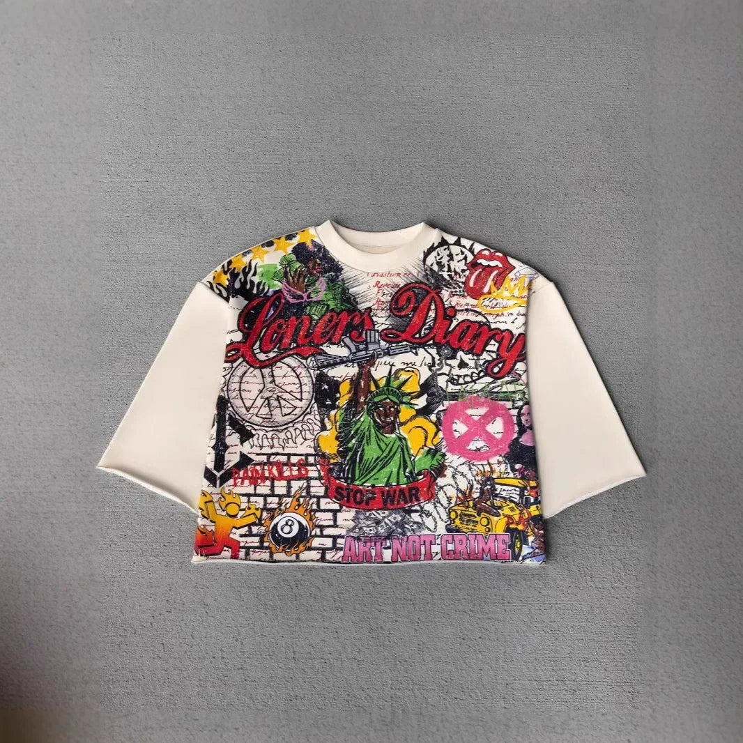 Streetwear T Shirt Large Graphic Print Design