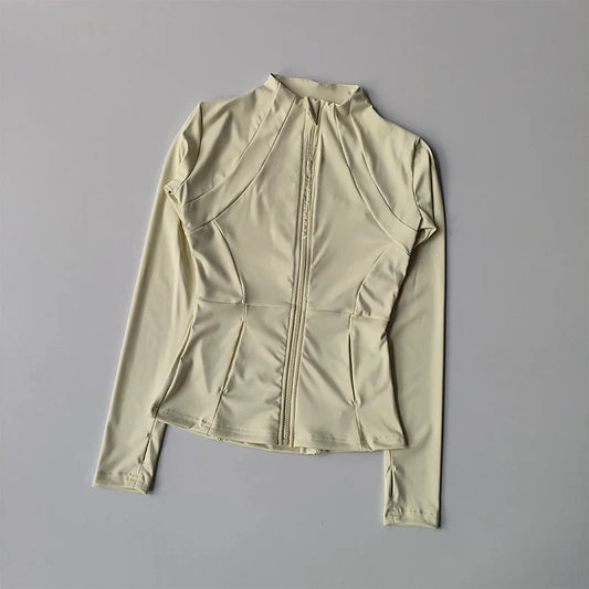 Women Sports Jacket Zip Fitness