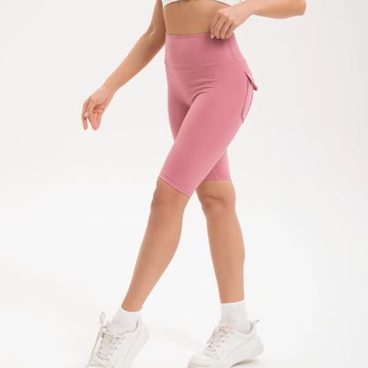 3pcs Women's High-waisted Gym Shorts
