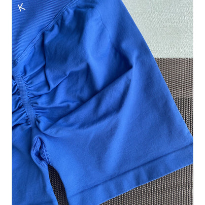 2 Pcs Shorts Pro Solid Seamless Women